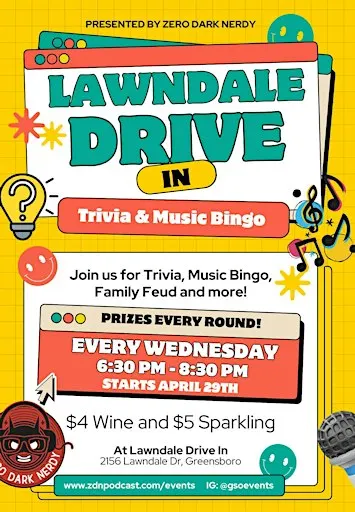 Lawndale Drive In Trivia and Game Night