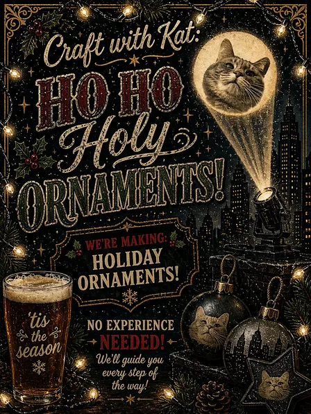 Craft with Kat: Ho Ho Holy Ornaments, Batman!