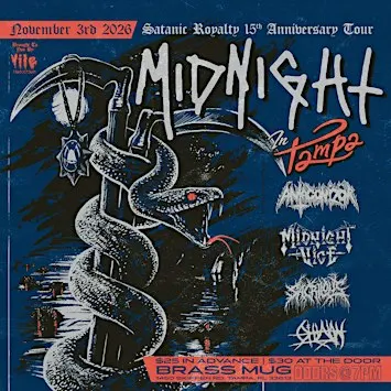 Vile Productions Presents: Midnight - Satanic Royalty 15th Anniversary Show