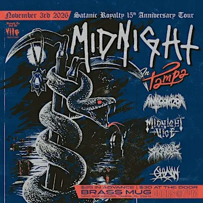 Vile Productions Presents: Midnight - Satanic Royalty 15th Anniversary Show