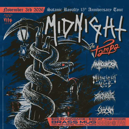 Vile Productions Presents: Midnight - Satanic Royalty 15th Anniversary Show