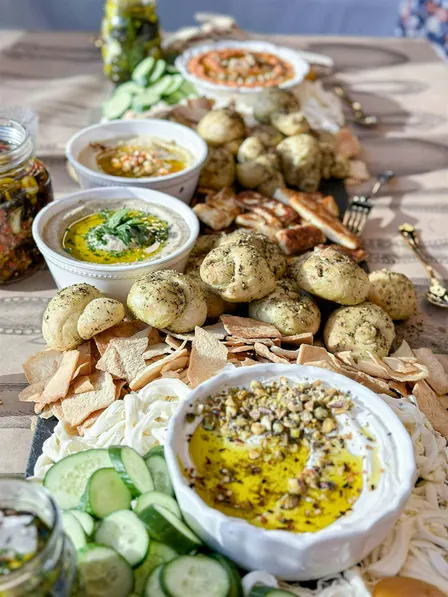 Dips, Salad & Sips - Levantine Mezza & Wine Tasting Experience