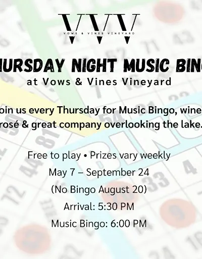 Thursday Night Music BINGO