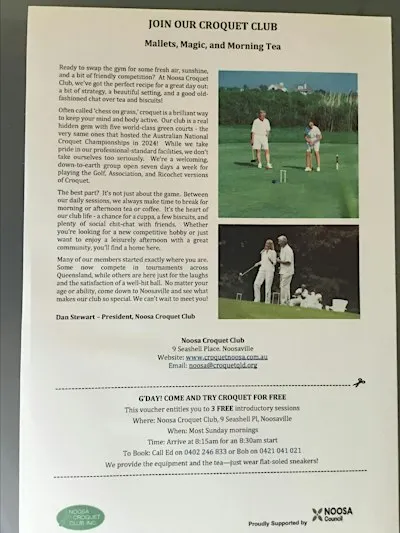 Free ‘Come & Try’ Croquet