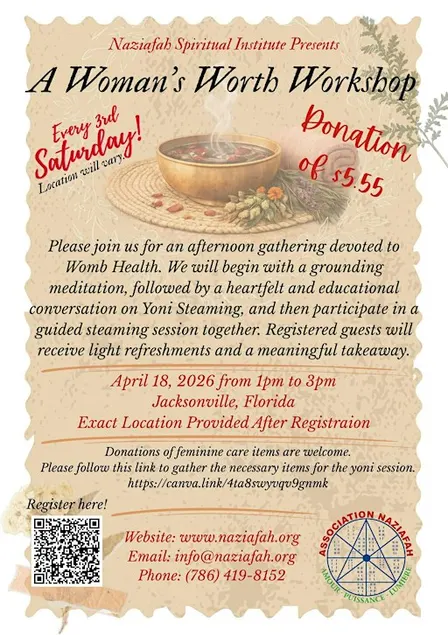 A Woman’s Worth: Grounding, Meditation & Womb Health Workshop (JAX)