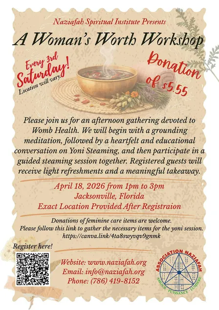 A Woman’s Worth: Grounding, Meditation & Womb Health Workshop (JAX)