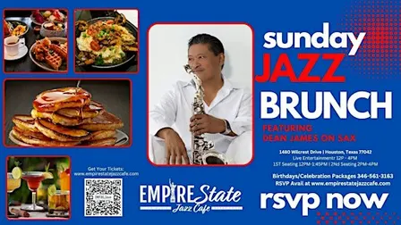 Sunday Jazz Brunch w/ Dean James (2pm Seating)