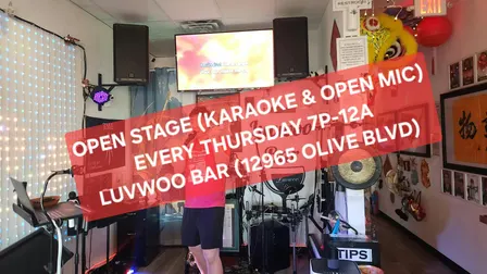 Weekly Thursday Open Stage (Karaoke/Open Mic) Night at Luvwoo