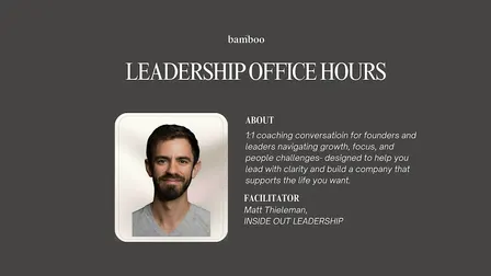 Leadership Office Hours