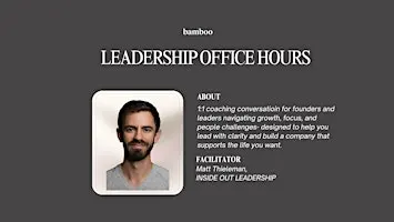 Leadership Office Hours