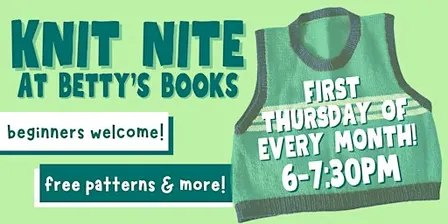 Knit Nite at Betty's Books!