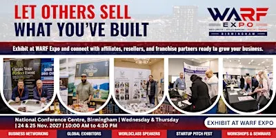 WARF Expo 2027 | Book Your Stand At Premier B2B Show