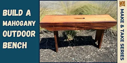 Build a Mahogany Outdoor Bench