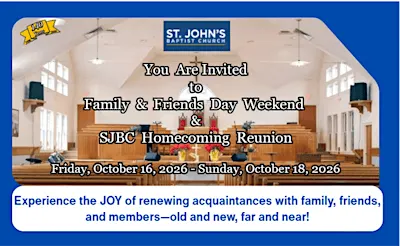 St John's Baptist Church 140th Reunion
