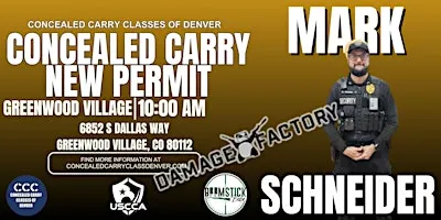 Colorado Concealed Carry (CCW) Class – Damage Factory - Greenwood Village