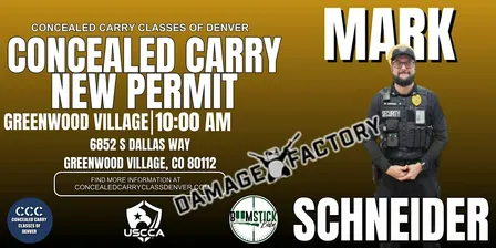 Colorado Concealed Carry (CCW) Class – Damage Factory - Greenwood Village