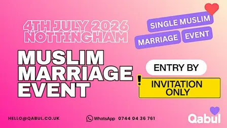 Nottingham  - MUSLIM MARRIAGE EVENT | 1-to-1 Single Meetup | INVITE ONLY