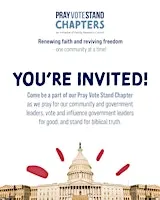 Pray Vote Stand Chapter Meeting - Greater GSP, SC