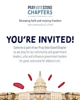 Pray Vote Stand Chapter Meeting - Greater GSP, SC