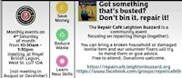Repair Cafe Leighton Buzzard - monthly events