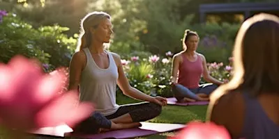 Outdoor Pilates at Roots Heaven Farm