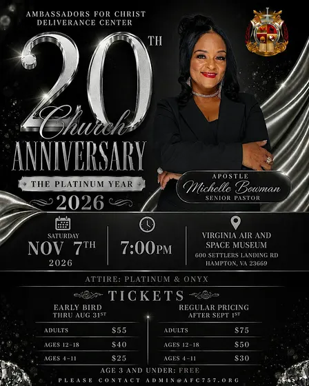 Ambassadors For Christ Deliverance Center 20th Church Anniversary Gala