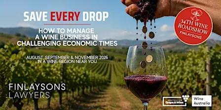 Finlaysons Wine Roadshow 34 - McLaren Vale  **NEW DATE**
