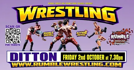 Rumble Wrestling Comes to Ditton 2026 Tour - KIDS FOR A FIVER Limited Offer