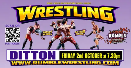 Rumble Wrestling Comes to Ditton 2026 Tour - KIDS FOR A FIVER Limited Offer