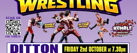 Rumble Wrestling Comes to Ditton 2026 Tour - KIDS FOR A FIVER Limited Offer