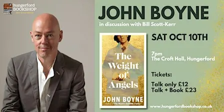 John Boyne in conversation for The Weight of Angels