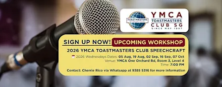 YMCA TOASTMASTERS CLUB SPEECHCRAFT 2026