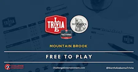 Weekly Live Trivia Nights at Woody's - Mountain Brook