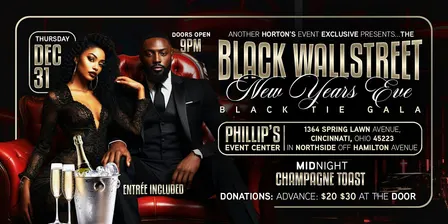 THE BlLACK WALLSTREET New Year Eve Black Tie Gala