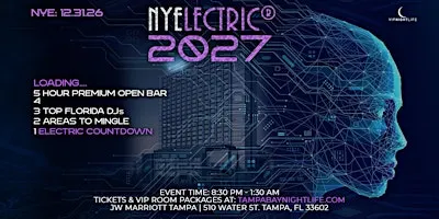 Tampa VIP New Year's Eve Party Countdown | NYElectric® 2027