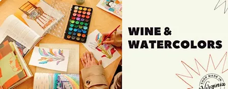 Wine & Watercolors with Shop Made in VA! RVA
