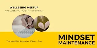 Wellbeing Meetup: Wellbeing Poetry Evening