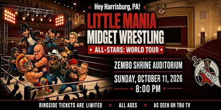 Little Mania Wrestling: Big Action, Tiny Wrestlers! Harrisburg, PA!
