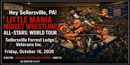 Little Mania Wrestling: Big Action, Tiny Wrestlers! Sellersville, PA!