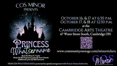 COS Minor Presents PRINCESS WHATSERNAME Friday October 16th 6:30pm