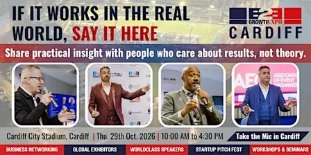 Cardiff B2B Growth Expo 2026 | Become A Speaker at Premier B2B Show