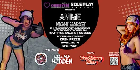 POSTPONTED - POP UP ANIME NIGHT AND COSPLAY CONTEST - SOLEPLAY DECATUR