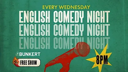 English Stand-Up Comedy Night Every Wednesday