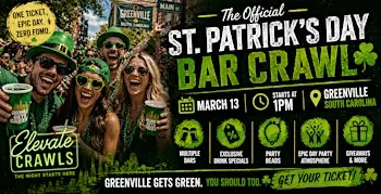 The Official St. Patricks  Bar Crawl - Greenville