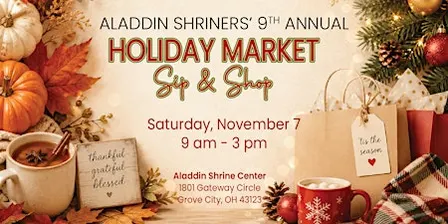 Aladdin Shriners Holiday Market Sip & Shop VENDOR 2026