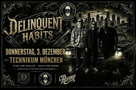 DELINQUENT HABITS - El Ritmo Tour - Live in München / Support ALYZAH