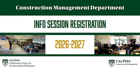 2026-2027 Cal Poly Construction Management Info Session