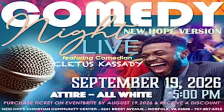 Comedy Night Live – The New Hope Version Featuring Comedian CLETUS KASSADY