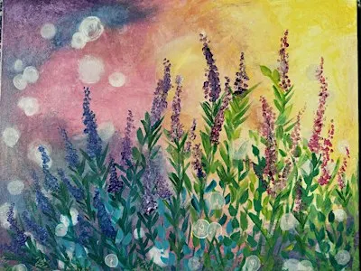 Acrylic Painting DIY with Deanna at Swan Island Dahlias - Morning Magic