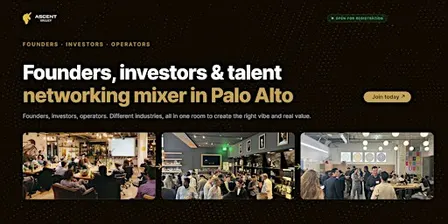 Startup Networking Palo Alto: Founders, Investors & Talent Mixer